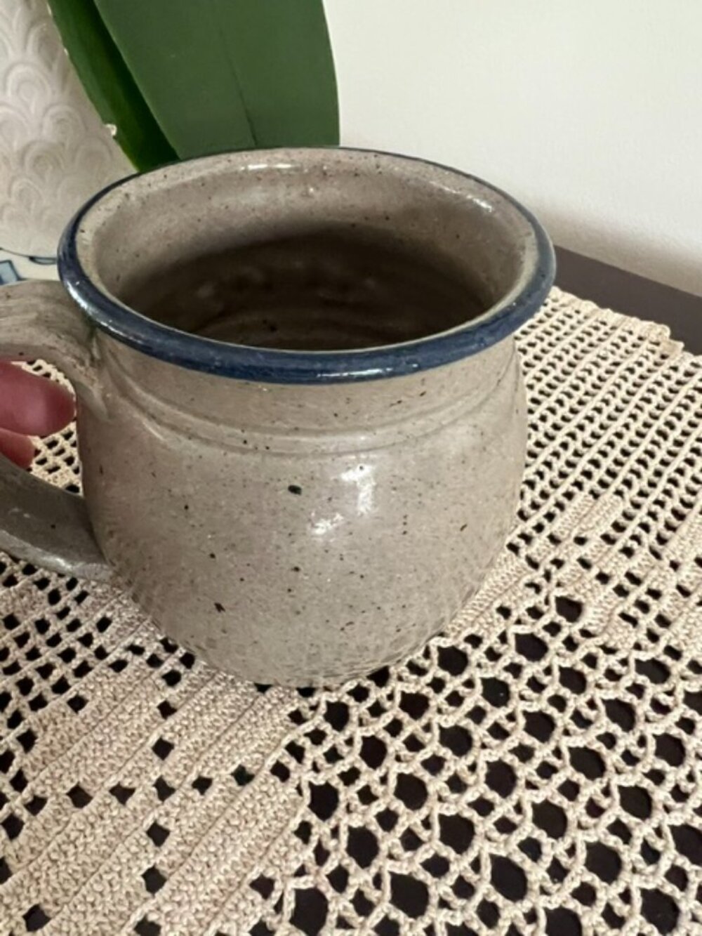 VTG Westerwald Hand Thrown Signed Stamped Pottery Mug- Nantucket MA - Picture 5 of 6